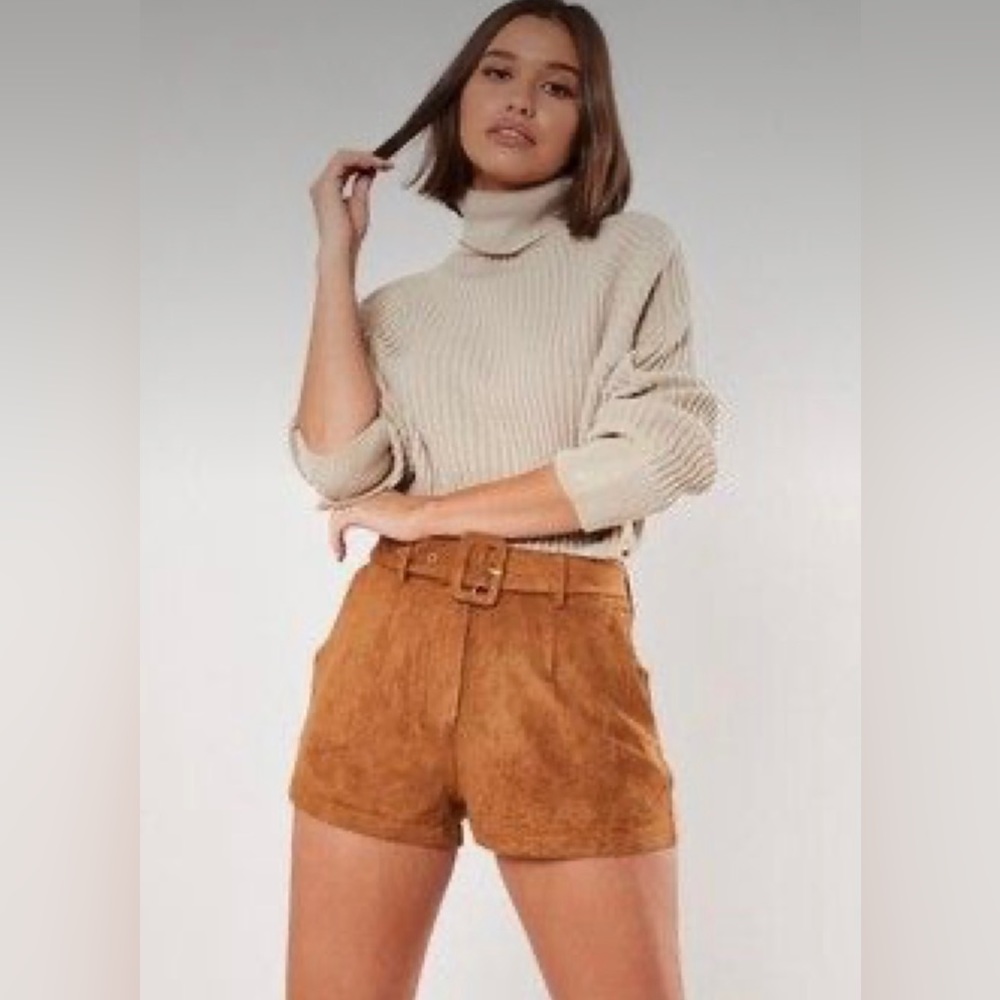NWT Sanctuary Suede Leather Shorts - size 24